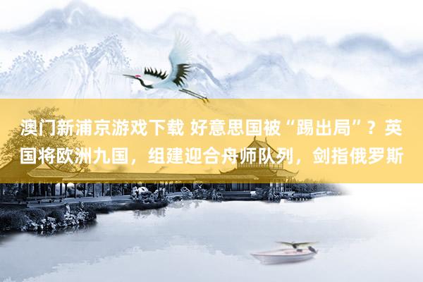 澳门新浦京游戏下载 好意思国被“踢出局”？英国将欧洲九国，组建迎合舟师队列，剑指俄罗斯